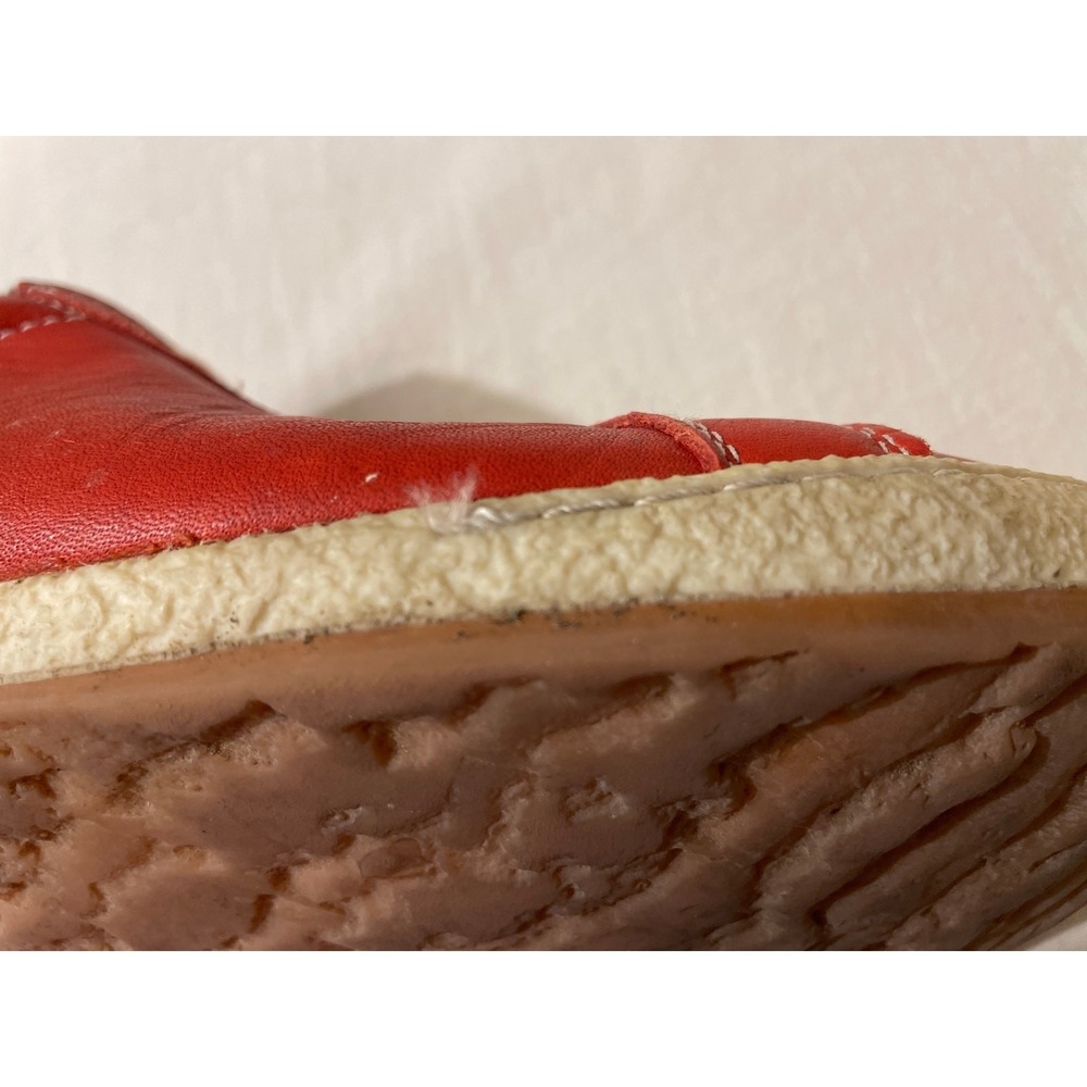 Soleterra Women Size 40 US 8 Red Leather Lace Up Sneakers Made in Portugal - Picture 10 of 11